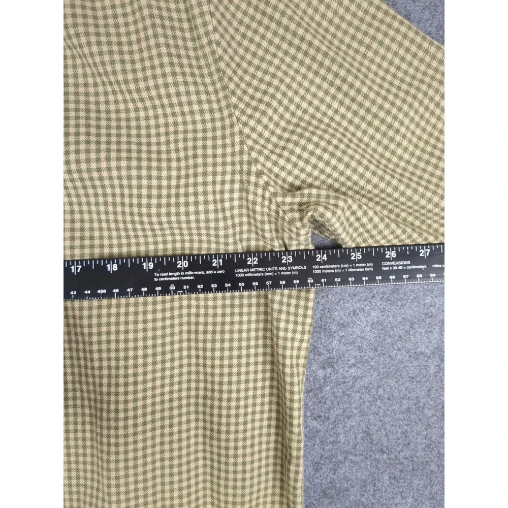 Banana Republic Mens Slim Fit Yellow Plaid Button-Down Shirt XL 100% Cotton Long